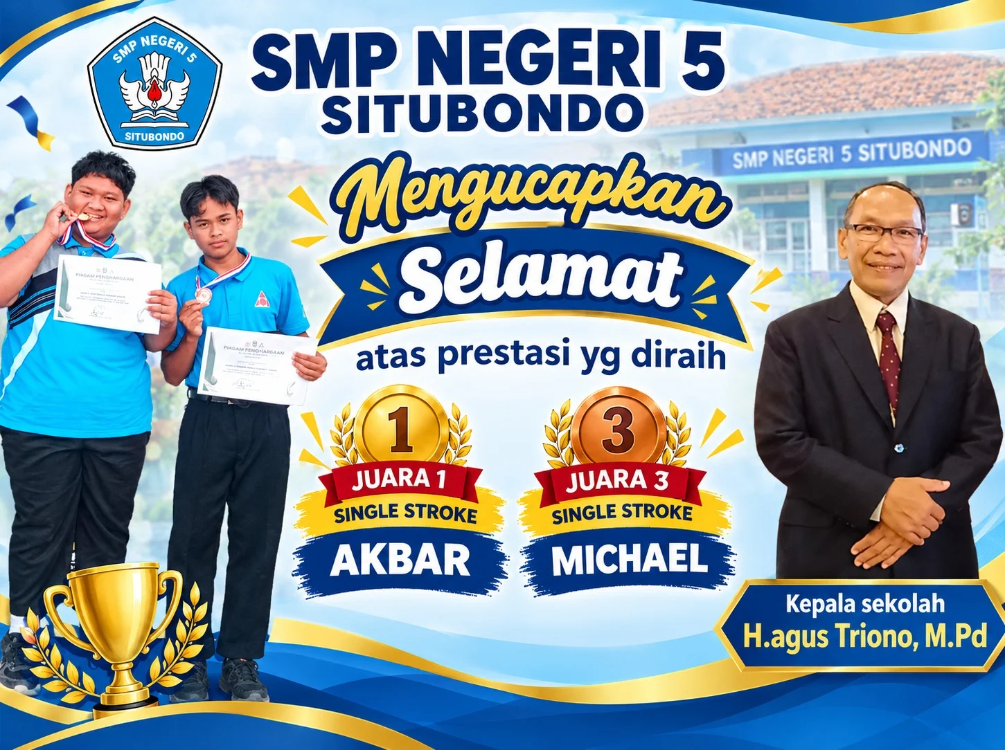 Siswa SMPN 5 Situbondo Raih Prestasi Woodball di BWI