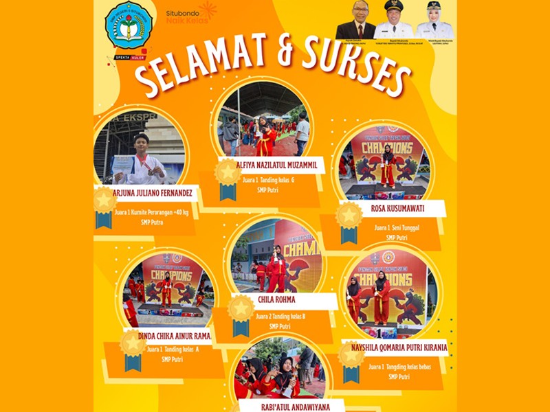 SMP Negeri 5 Situbondo Raih Sejumlah Juara di Ajang Bela Diri Tingkat Provinsi